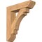 Ekena Millwork Merced Slat Smooth Bracket w/ Offset Brace, Western Red Cedar, 7 1/2"W x 30"D x 34"H BKT0806X30X34MRC06SWR - alternate 1